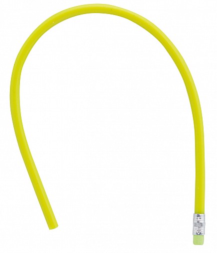 żółty elastyczny ołówek reklamowy